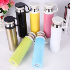 新款真空不锈钢透明盖保温杯